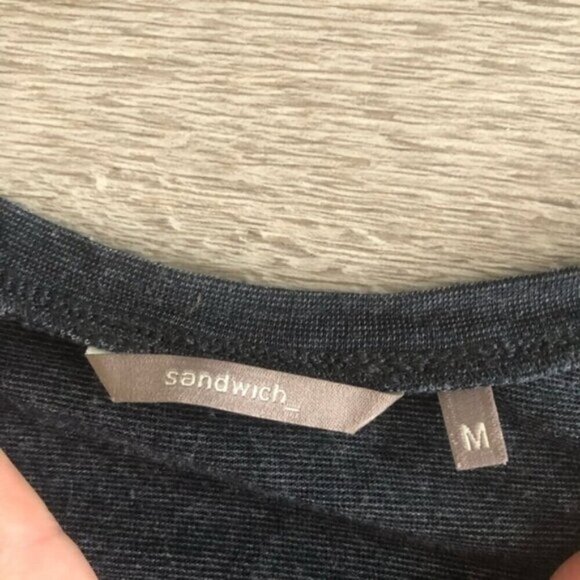 Sandwich long sleeve Henley shirt  size Medium - Picture 3 of 4